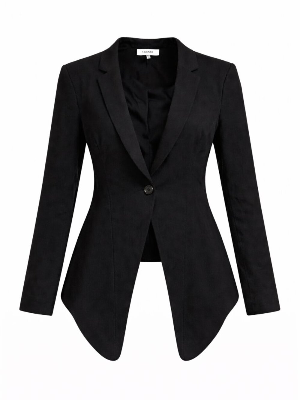$575 HELMUT LANG Women’s Black Wool Tux Blazer - Size 0